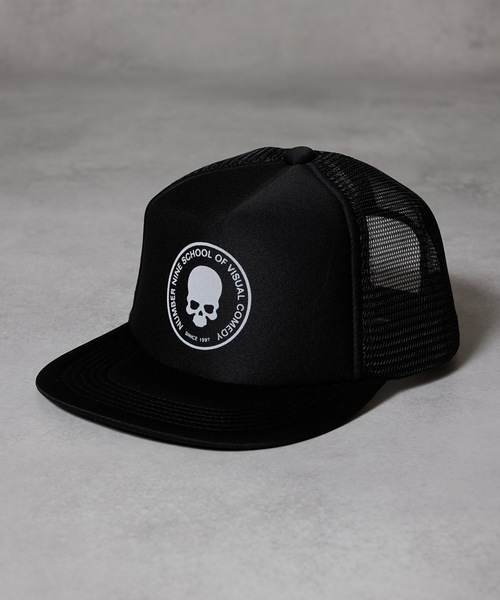 SCHOOL OF VISUAL COMEDY PRINTED MESH CAP | ナンバーナイン