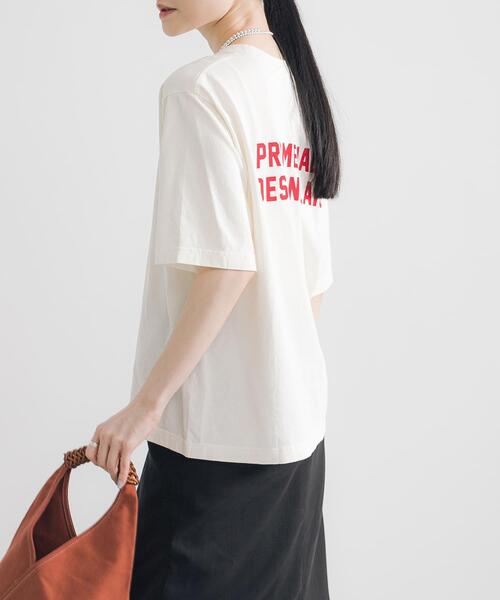 URBAN RESEARCH（アーバンリサーチ）の「グラフィックスーベニアTシャツ（Tシャツ/カットソー・レディース・オフホワイト/ブラック系その他/ホワイト系その他・FREE）」の18枚目の写真