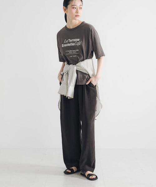 URBAN RESEARCH（アーバンリサーチ）の「グラフィックスーベニアTシャツ（Tシャツ/カットソー・レディース・オフホワイト/ブラック系その他/ホワイト系その他・FREE）」の7枚目の写真