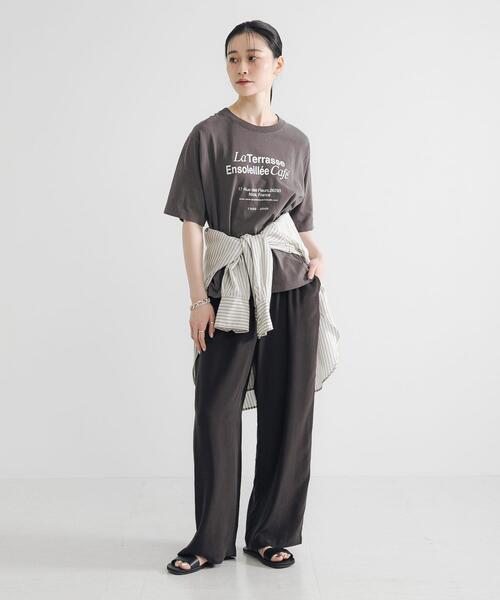 URBAN RESEARCH（アーバンリサーチ）の「グラフィックスーベニアTシャツ（Tシャツ/カットソー・レディース・オフホワイト/ブラック系その他/ホワイト系その他・FREE）」の8枚目の写真