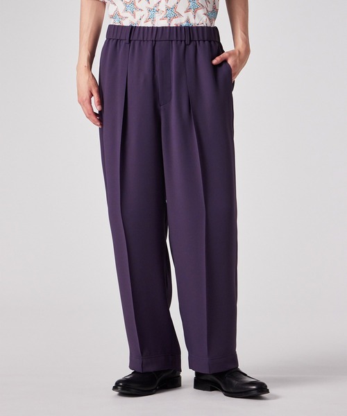 PS Paul Smith（ピーエスポールスミス）の「ライトドライテクスチャー バギーパンツ【252750 EXTR01】（その他パンツ・メンズ・ブラック/ブルー/パープル/ダークグレー・MEDIUM/SMALL）」の4枚目の写真