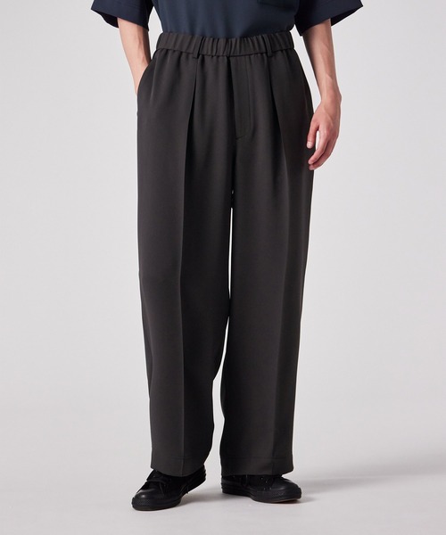 ポールスミス　25AW ライトドライテクスチャー バギーパンツ　ブラックM ライトドライテクスチャー バギーパンツ【252750 EXTR01】（その他