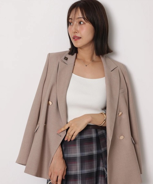Apuweiser-riche(アプワイザーリッシェ)の「ピン付テーラージャケット(その他アウター・レディース・ベージュ・2/1)」の5枚目の写真