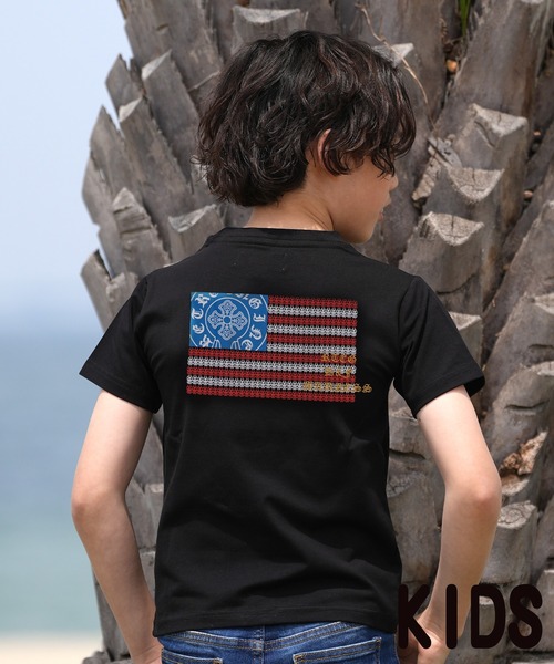 adamsJUGGLER（アダムスジャグラー）の「RTEGO/EUSAティーキッズ（Tシャツ/カットソー・キッズ・ホワイト/ブラック・100/110/120/130/150）」の2枚目の写真