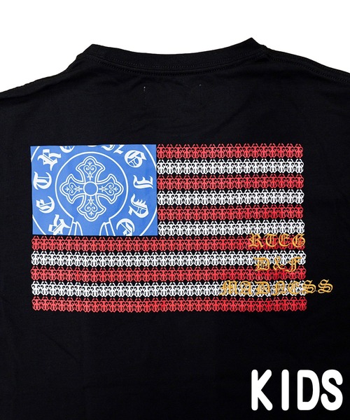 adamsJUGGLER（アダムスジャグラー）の「RTEGO/EUSAティーキッズ（Tシャツ/カットソー・キッズ・ホワイト/ブラック・100/110/120/130/150）」の6枚目の写真