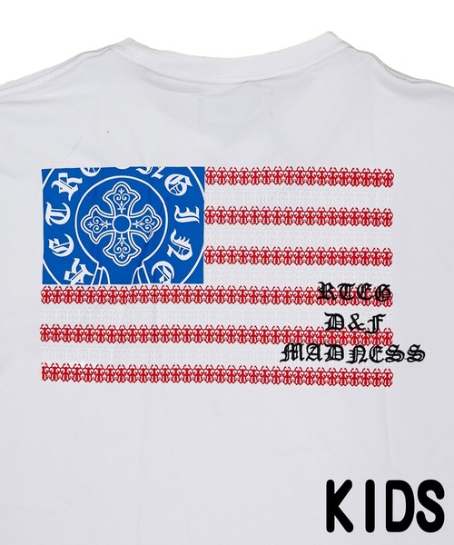 adamsJUGGLER（アダムスジャグラー）の「RTEGO/EUSAティーキッズ（Tシャツ/カットソー・キッズ・ホワイト/ブラック・100/110/120/130/150）」の8枚目の写真