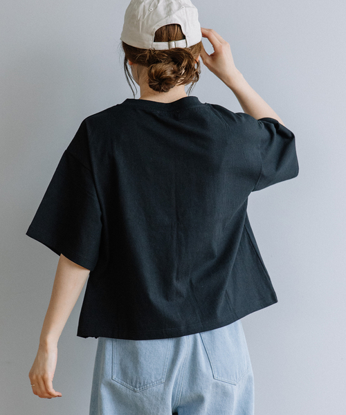 POU DOU DOU（プードゥドゥ）の「裾スカラップ刺繍プルオーバー（Tシャツ/カットソー・レディース・オフホワイト/ブラック/オレンジ・M）」の17枚目の写真