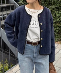 ミニシャギーカーディガン