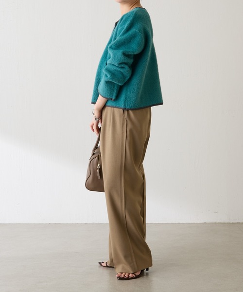 COLLAGE GALLARDAGALANTE（コラージュガリャルダガランテ）の「ミニシャギーカーディガン（カーディガン/ボレロ・レディース・ベージュ/ネイビー/グリーン・FREE）」の16枚目の写真