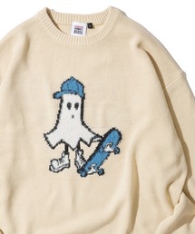 VISION STREET WEAR | 【VISION STREET WEAR】オリジナルグラフィック ゴーストスケータークルーネックニット(ニット/セーター)