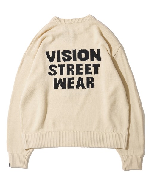 VISION STREET WEAR(ヴィジョンストリートウェア)の「【VISION STREET WEAR】オリジナルグラフィック ゴーストスケータークルーネックニット(ニット/セーター・レディース・ブラック/ホワイト/ネイビー・LARGE/MEDIUM/X-LARGE)」の5枚目の写真