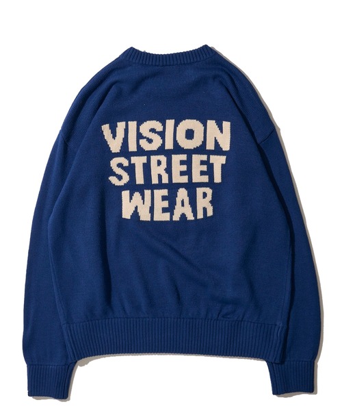 VISION STREET WEAR(ヴィジョンストリートウェア)の「【VISION STREET WEAR】オリジナルグラフィック ゴーストスケータークルーネックニット(ニット/セーター・レディース・ブラック/ホワイト/ネイビー・LARGE/MEDIUM/X-LARGE)」の9枚目の写真