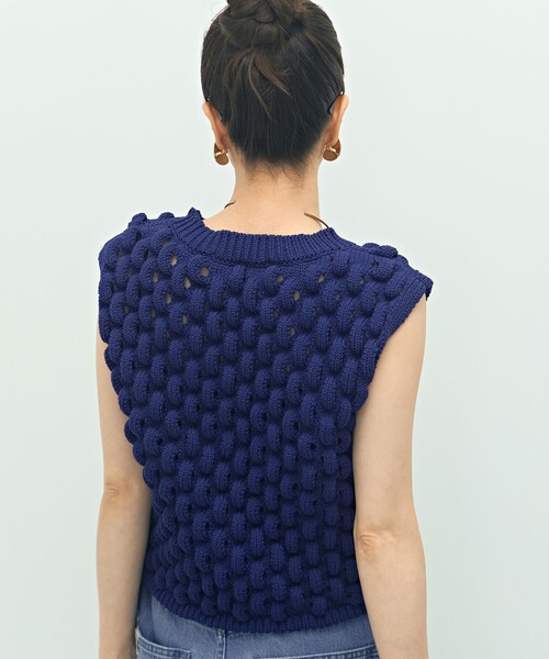 Laraaji（ララージ）の「《手洗い可能》3D柄ベスト（ベスト・レディース・ブラック/ブルー・38）」の6枚目の写真