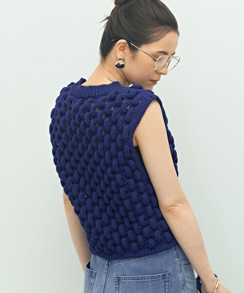 Laraaji（ララージ）の「《手洗い可能》3D柄ベスト（ベスト・レディース・ブラック/ブルー・38）」の7枚目の写真