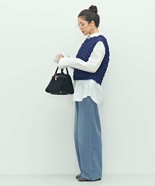 Laraaji（ララージ）の「《手洗い可能》3D柄ベスト（ベスト・レディース・ブラック/ブルー・38）」の10枚目の写真