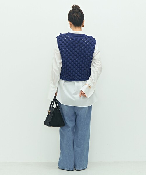 Laraaji（ララージ）の「《手洗い可能》3D柄ベスト（ベスト・レディース・ブラック/ブルー・38）」の11枚目の写真