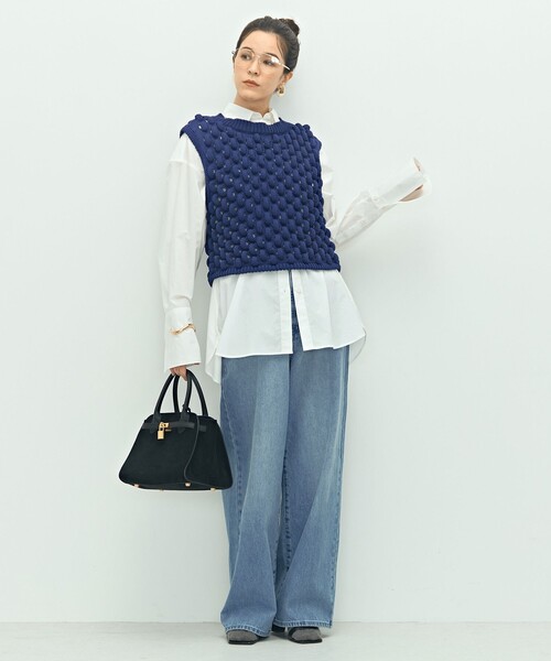 Laraaji（ララージ）の「《手洗い可能》3D柄ベスト（ベスト・レディース・ブラック/ブルー・38）」の12枚目の写真