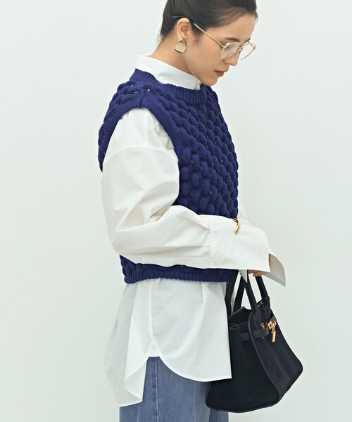 Laraaji（ララージ）の「《手洗い可能》3D柄ベスト（ベスト・レディース・ブラック/ブルー・38）」の13枚目の写真