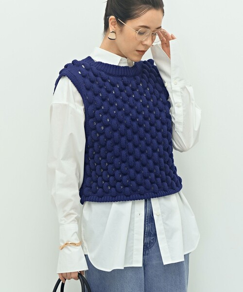 Laraaji（ララージ）の「《手洗い可能》3D柄ベスト（ベスト・レディース・ブラック/ブルー・38）」の14枚目の写真