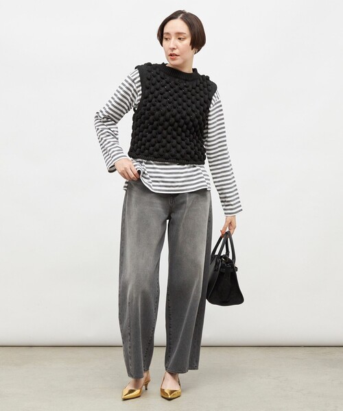 Laraaji（ララージ）の「《手洗い可能》3D柄ベスト（ベスト・レディース・ブラック/ブルー・38）」の16枚目の写真