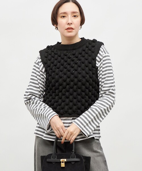 Laraaji（ララージ）の「《手洗い可能》3D柄ベスト（ベスト・レディース・ブラック/ブルー・38）」の19枚目の写真