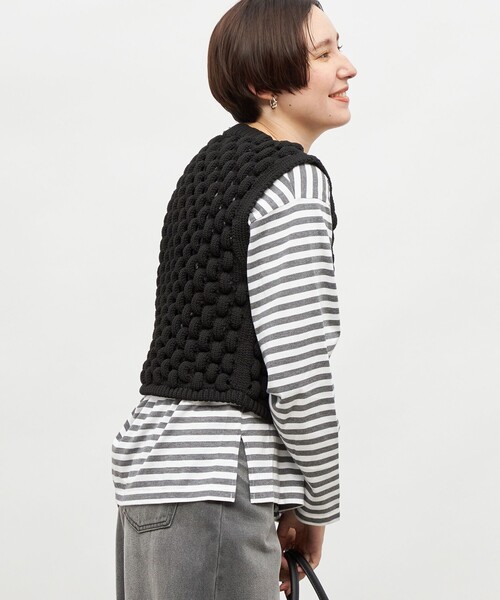 Laraaji（ララージ）の「《手洗い可能》3D柄ベスト（ベスト・レディース・ブラック/ブルー・38）」の20枚目の写真