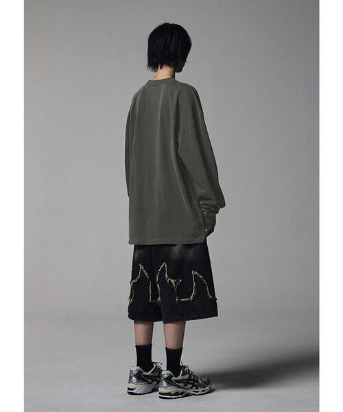 NOT4NERD（ノットフォーナード）の「NOT4NERD/ノットフォーナード/Flame Denim Shorts（デニムパンツ・メンズ・ブラック/ブルー・L/XL）」の8枚目の写真