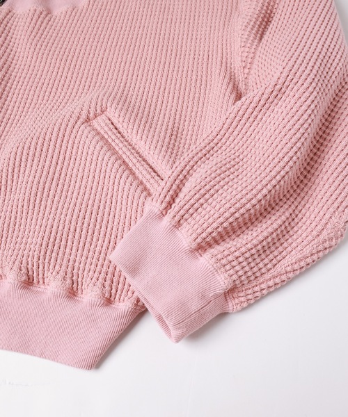 amok(アモク)の「TWO-IN-ONE SWEAT(パーカー・メンズ・ピンク/ブラック・S/L/M)」の8枚目の写真