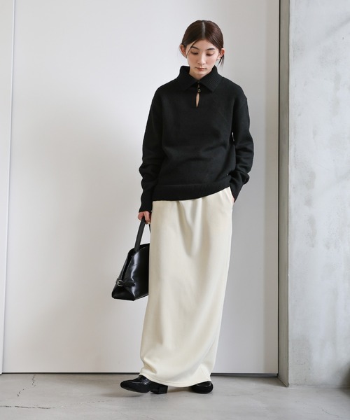 セール】ボタンデザインハイネックニット（ニット/セーター）｜select