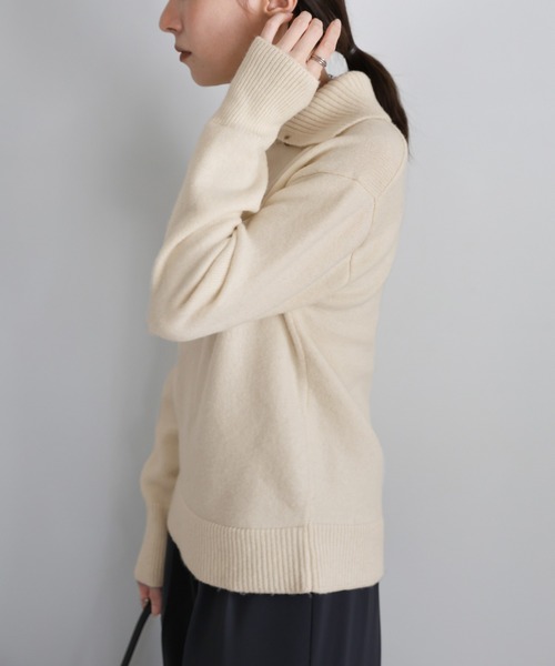 セール】ボタンデザインハイネックニット（ニット/セーター）｜select
