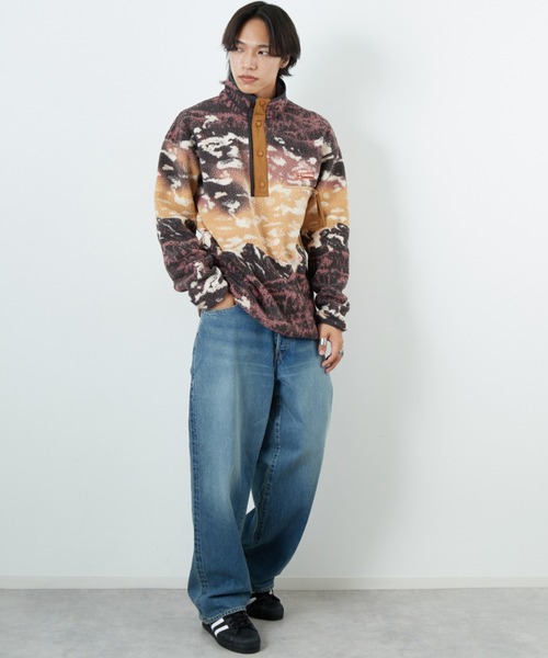 Columbia（コロンビア）の「[Columbia/コロンビア] ヘルベディア Ⅱ プリントハーフスナップフリース（その他アウター・レディース・ブルー/キャメル・S/M）」の8枚目の写真