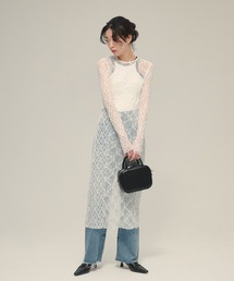 eL | 【eL】Lace Tight One-piece LS/586797(ワンピース)