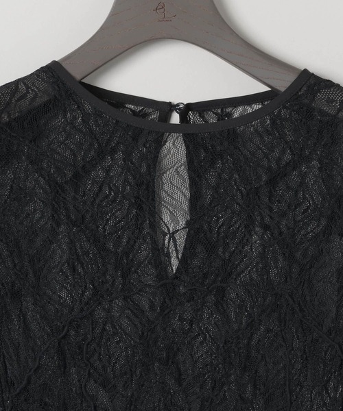 eL（エル）の「【eL】Lace Tight One-piece LS/586797（ワンピース・レディース・ブラック/オフホワイト・FREE）」の21枚目の写真