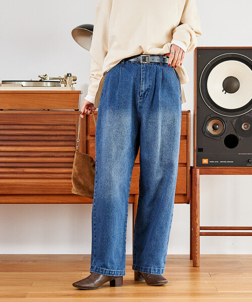 FREAK'S STORE（フリークスストア）の「スラックスデニムパンツ（デニムパンツ・レディース・ブルー/チャコール/ブラック/ネイビー・SMALL/MEDIUM）」の22枚目の写真