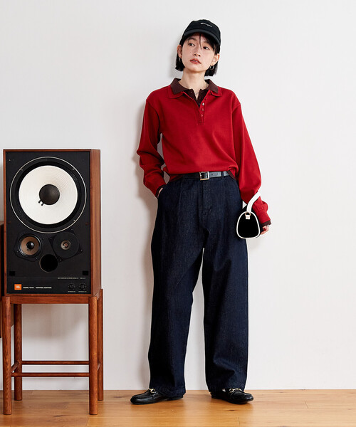 FREAK'S STORE（フリークスストア）の「スラックスデニムパンツ（デニムパンツ・レディース・ブルー/チャコール/ブラック/ネイビー・SMALL/MEDIUM）」の21枚目の写真