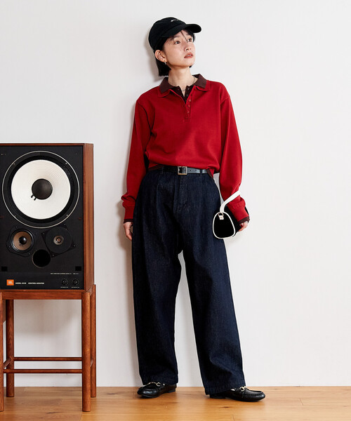 FREAK'S STORE（フリークスストア）の「スラックスデニムパンツ（デニムパンツ・レディース・ブルー/チャコール/ブラック/ネイビー・SMALL/MEDIUM）」の20枚目の写真