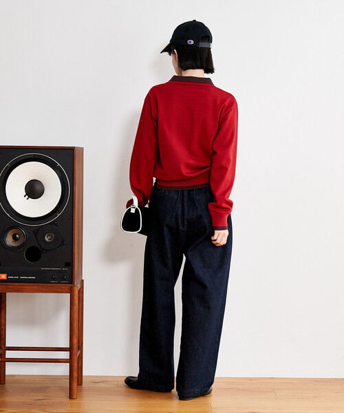 FREAK'S STORE（フリークスストア）の「スラックスデニムパンツ（デニムパンツ・レディース・ブルー/チャコール/ブラック/ネイビー・SMALL/MEDIUM）」の18枚目の写真