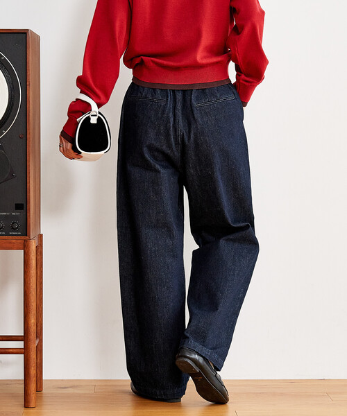 FREAK'S STORE（フリークスストア）の「スラックスデニムパンツ（デニムパンツ・レディース・ブルー/チャコール/ブラック/ネイビー・SMALL/MEDIUM）」の14枚目の写真