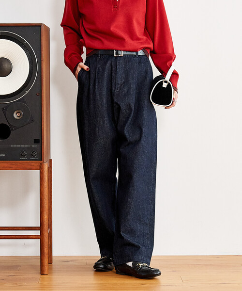 FREAK'S STORE（フリークスストア）の「スラックスデニムパンツ（デニムパンツ・レディース・ブルー/チャコール/ブラック/ネイビー・SMALL/MEDIUM）」の13枚目の写真