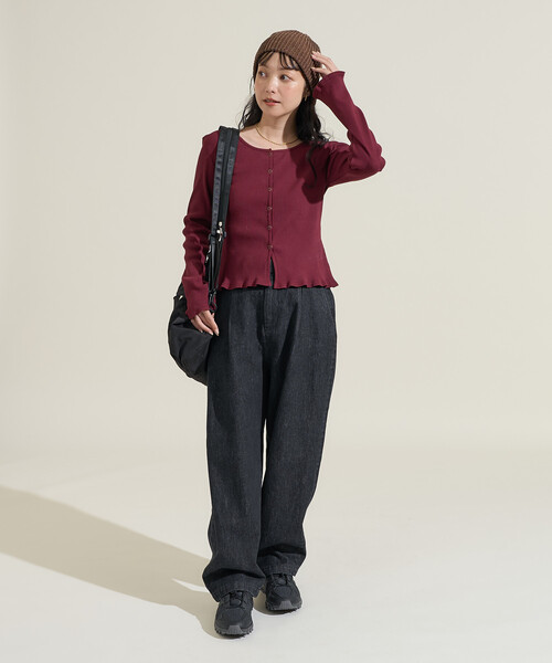 FREAK'S STORE（フリークスストア）の「スラックスデニムパンツ（デニムパンツ・レディース・ブルー/チャコール/ブラック/ネイビー・SMALL/MEDIUM）」の10枚目の写真