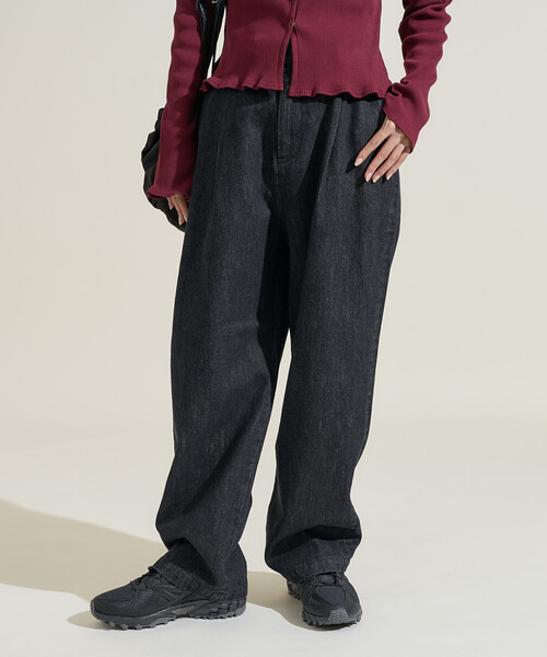 FREAK'S STORE（フリークスストア）の「スラックスデニムパンツ（デニムパンツ・レディース・ブルー/チャコール/ブラック/ネイビー・SMALL/MEDIUM）」の8枚目の写真