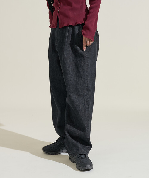 FREAK'S STORE（フリークスストア）の「スラックスデニムパンツ（デニムパンツ・レディース・ブルー/チャコール/ブラック/ネイビー・SMALL/MEDIUM）」の7枚目の写真