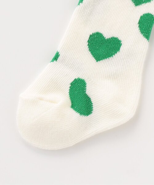 BREEZE(ブリーズ)の「【Bpop】ハイソックス(ベビーシューズ/ベビーソックス・キッズ・グリーン/レッド・9/12)」の4枚目の写真