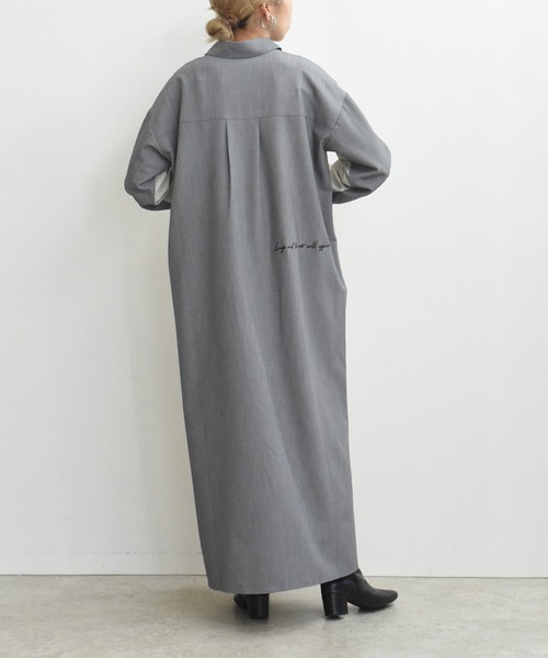 テキスト馬柄ptベルテッドシャツワンピース（ワンピース）｜Eimee Law