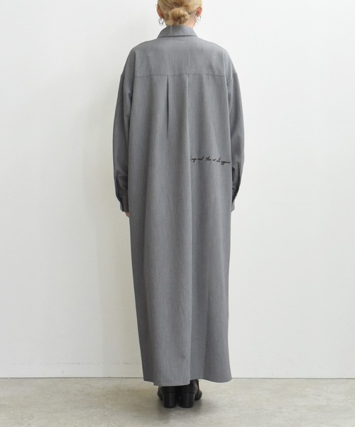 テキスト馬柄ptベルテッドシャツワンピース（ワンピース）｜Eimee Law