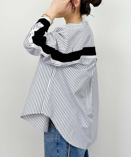 PICCIN(ピッチン)の「TC起毛バックヨークテープブラウス(シャツ/ブラウス・レディース・ホワイト系その他/オフホワイト・M)」の2枚目の写真