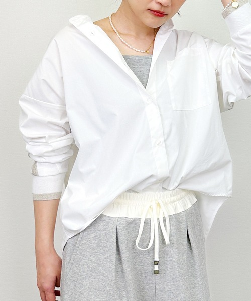 PICCIN(ピッチン)の「TC起毛バックヨークテープブラウス(シャツ/ブラウス・レディース・ホワイト系その他/オフホワイト・M)」の3枚目の写真