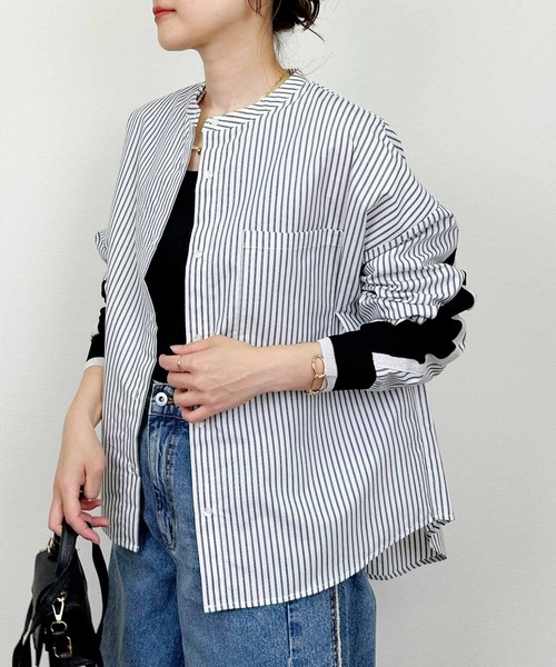 PICCIN(ピッチン)の「TC起毛バックヨークテープブラウス(シャツ/ブラウス・レディース・ホワイト系その他/オフホワイト・M)」の12枚目の写真