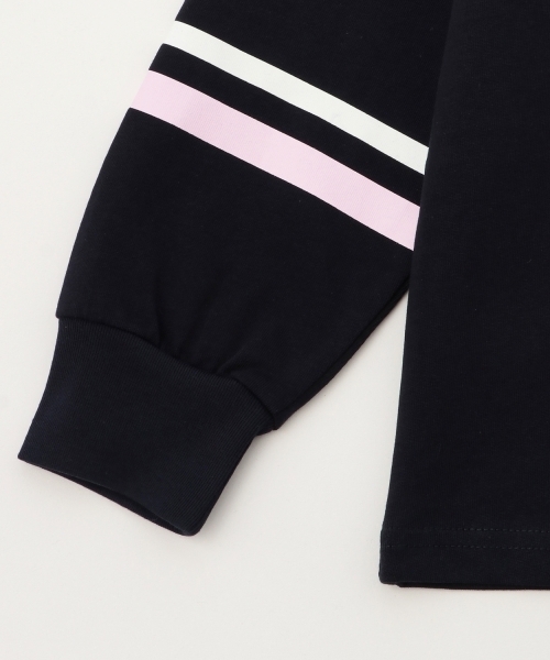 X-girl Stages（エックスガールステージス）の「【TBSドラマ フェイクマミー 着用アイテム】カレッジロゴ長袖Tシャツ（Tシャツ/カットソー・キッズ・ネイビー/グリーン・140cm/100cm/110cm/130cm/90cm/120cm）」の7枚目の写真