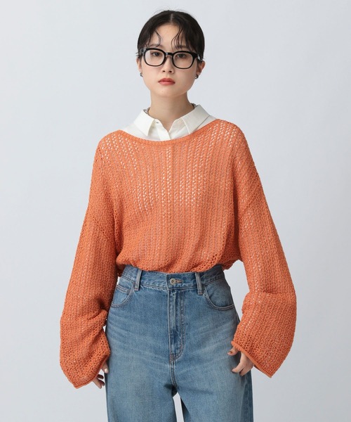 セール】7ゲージテープヤーン長袖プルオーバー 571366（ニット